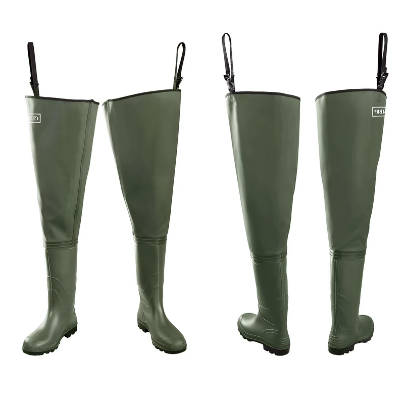 Watstiefel Herren & Damen Anglerhose mit Stiefel Wathose Gr. 36-47 - CLIMBR