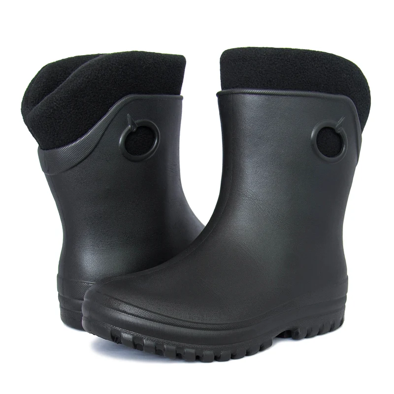 Leichte Gummistiefel Damen Gr. 36-41 gefütterte Regenstiefel