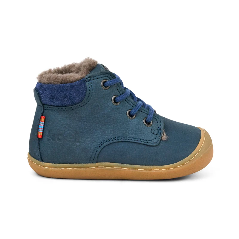 Koel Bill Lambswool Barfuß-Schnürstiefel Blau - 06W004.129-110