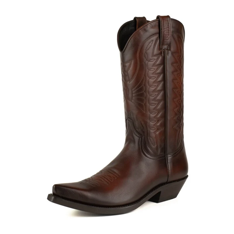 Cowboy-, Country- und Westernstiefel der 1920er Jahre für Damen und Herren, Premium-Qualität in Schwarz und Braun