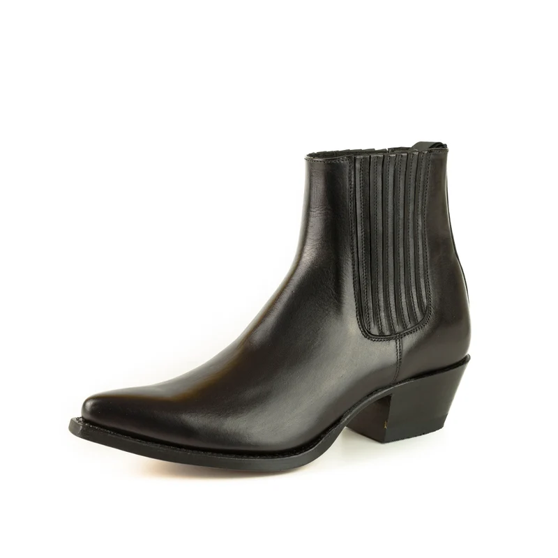 Urban Stiefeletten Damen 2496 Schwarzes Leder