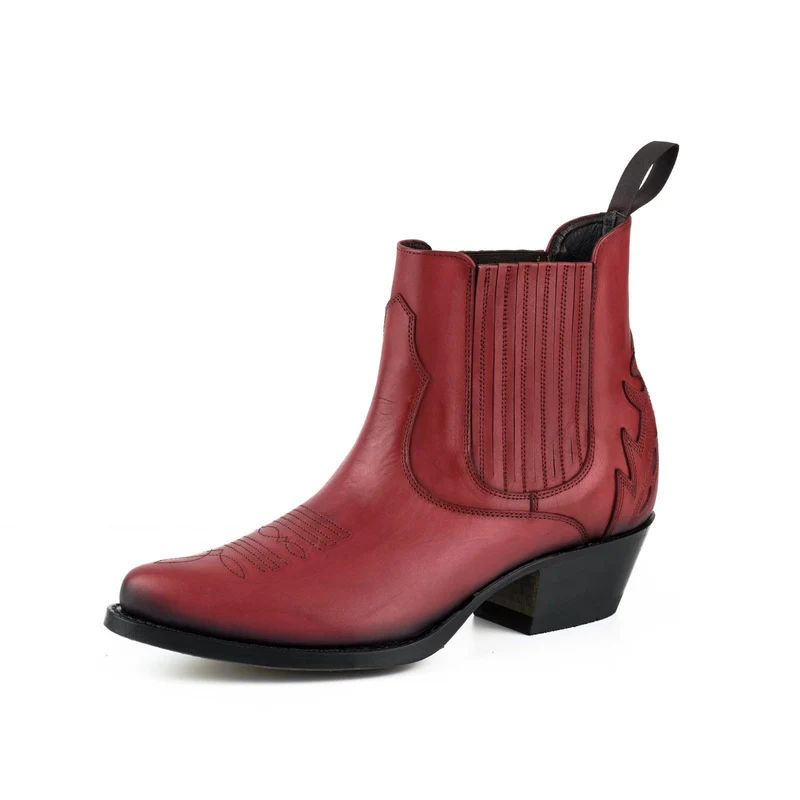 Urban Stiefeletten Damen 2487 Rotes Leder
