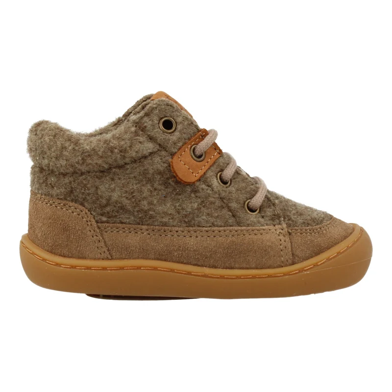 Develab Milo Firststep Filz Schnürer beige - 46238-293