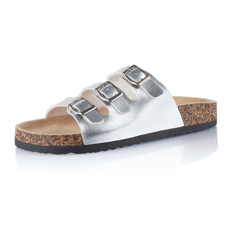 Pantoletten mit Kork-Fußbett