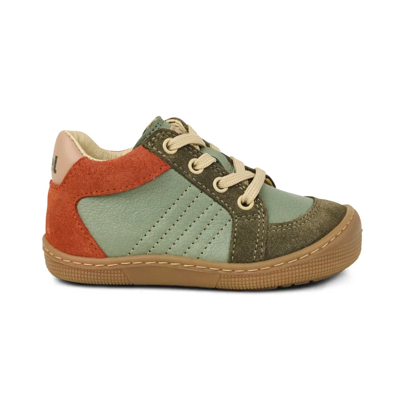 KOEL Barfuß-Schnürschuh DION Leather – Oliv