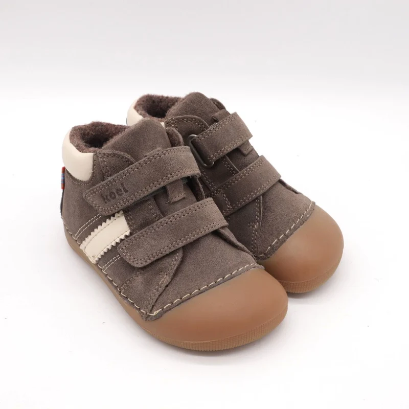 KOEL Barfuß-Krabbelschuh Austin Suede – Taupe 09M017.305-870