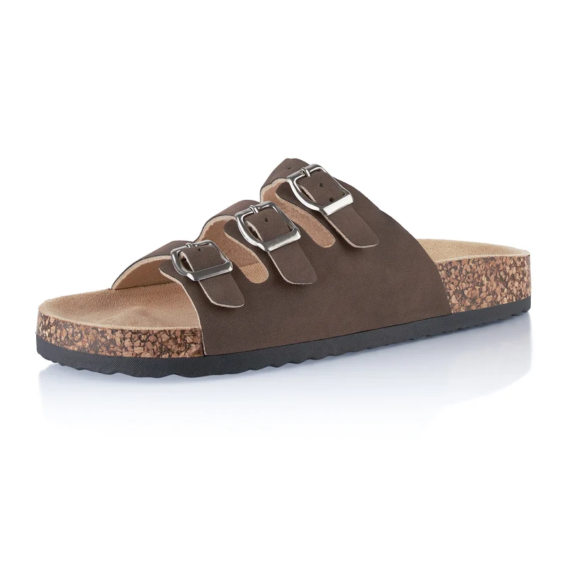 Pantoletten mit Kork-Fußbett