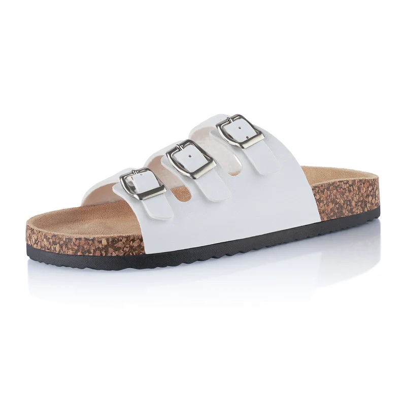 Pantoletten mit Kork-Fußbett