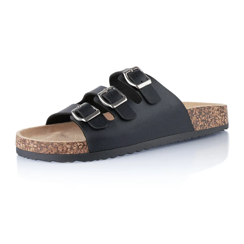 Pantoletten mit Kork-Fußbett