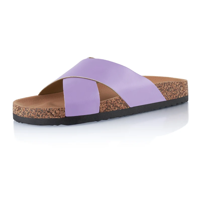 Pantoletten mit Kork-Fußbett