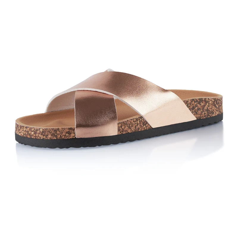 Pantoletten mit Kork-Fußbett