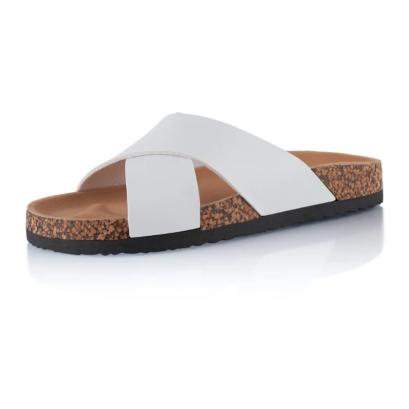 Pantoletten mit Kork-Fußbett