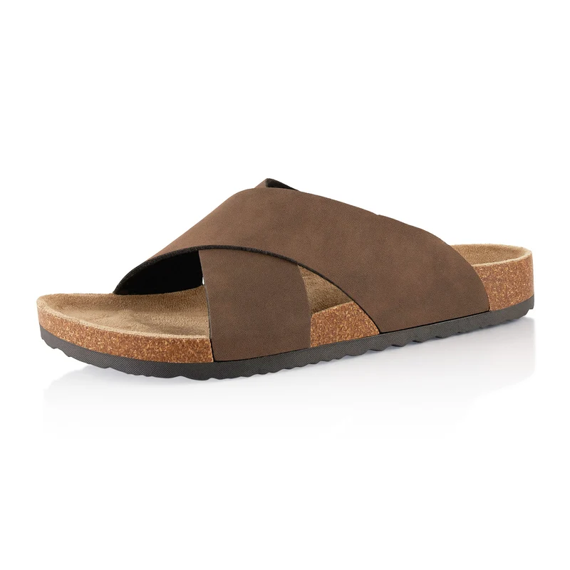 Pantoletten mit Kork-Fußbett