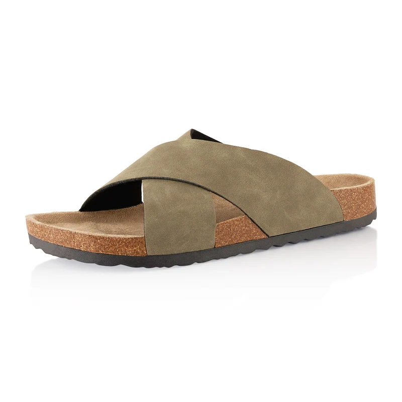 Pantoletten mit Kork-Fußbett