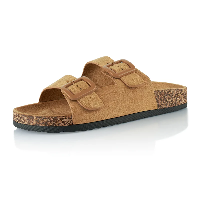 Pantoletten mit Kork-Fußbett