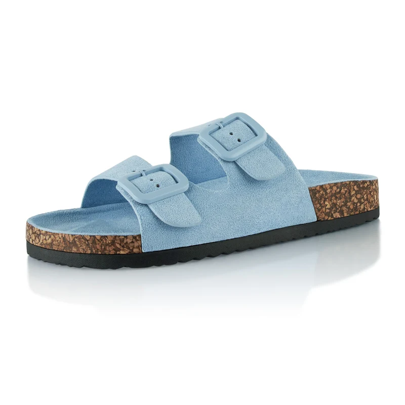 Pantoletten mit Kork-Fußbett