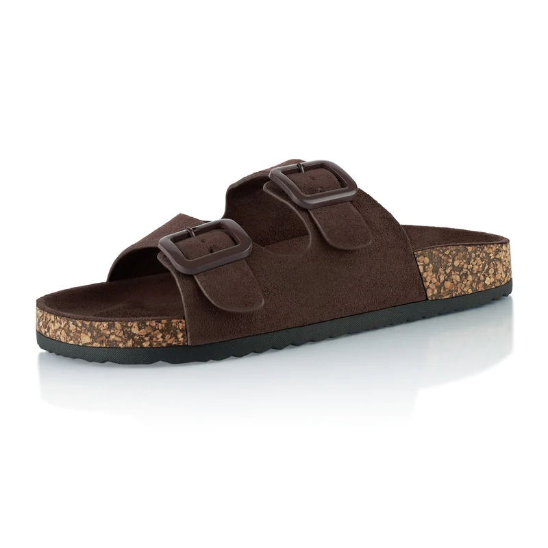 Pantoletten mit Kork-Fußbett