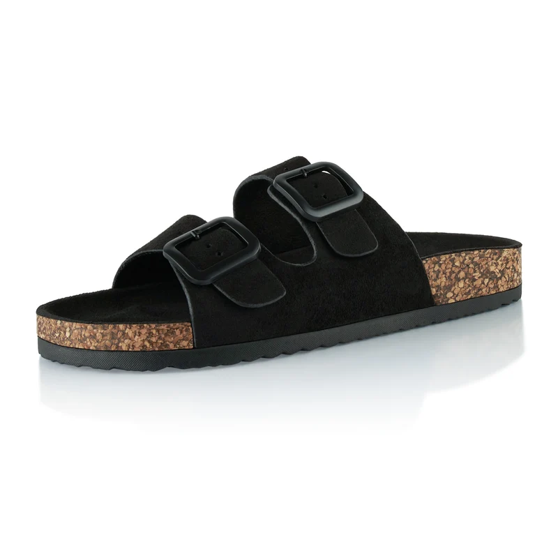 Pantoletten mit Kork-Fußbett