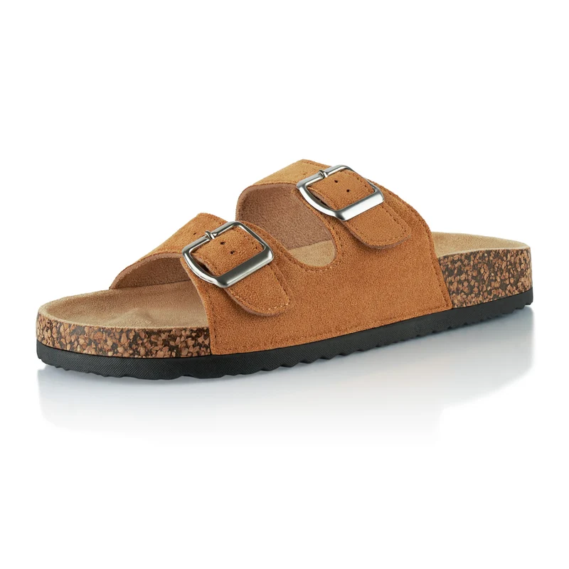 Pantoletten mit Kork-Fußbett