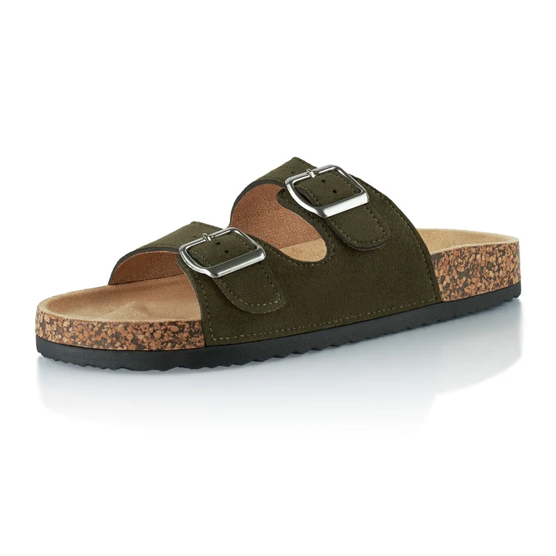 Pantoletten mit Kork-Fußbett
