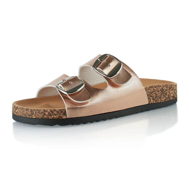 Pantoletten mit Kork-Fußbett