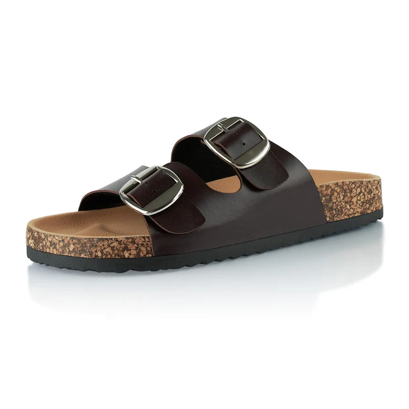 Pantoletten mit Kork-Fußbett
