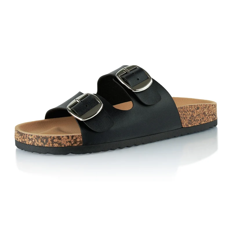 Pantoletten mit Kork-Fußbett