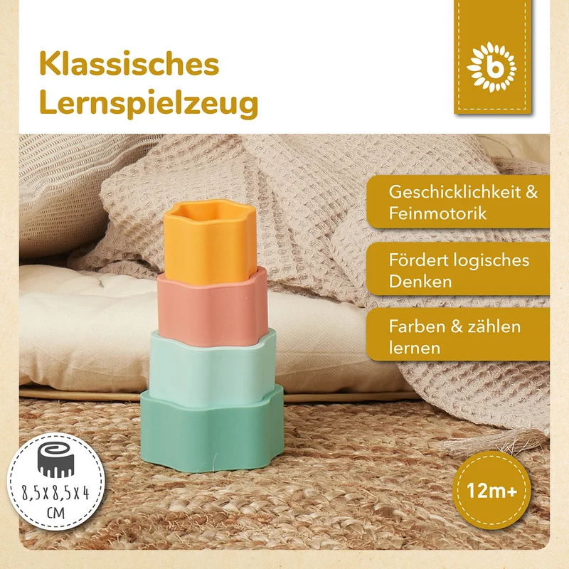 Silikon Stapelspiel Blume Tropical Vibes