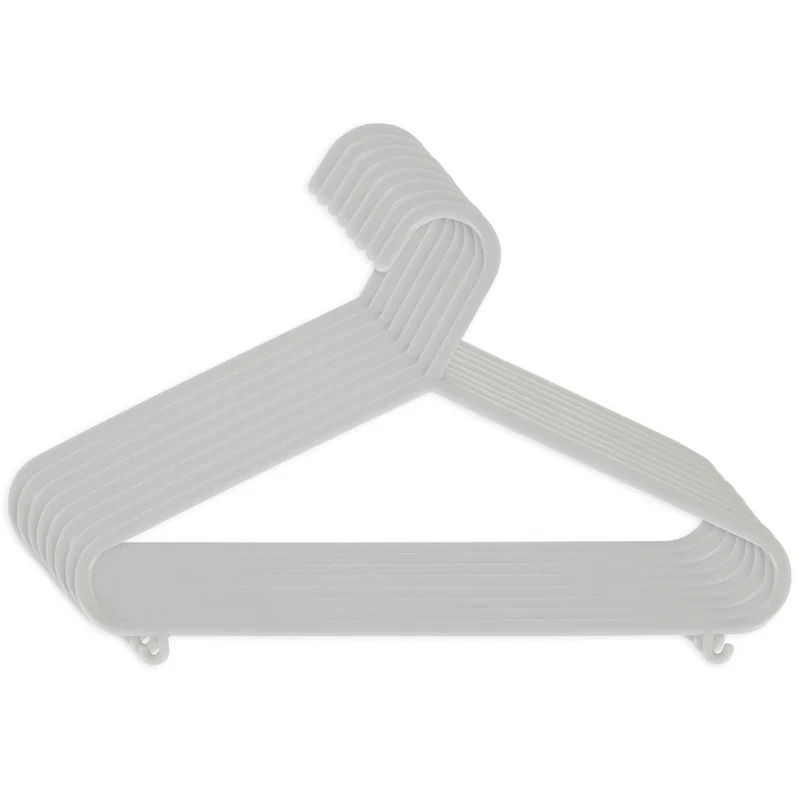 Kleiderbügel 8er Set silver