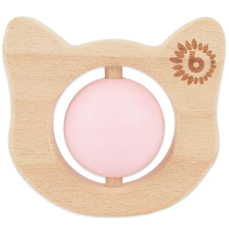 Beißring Katze mit Silikonball