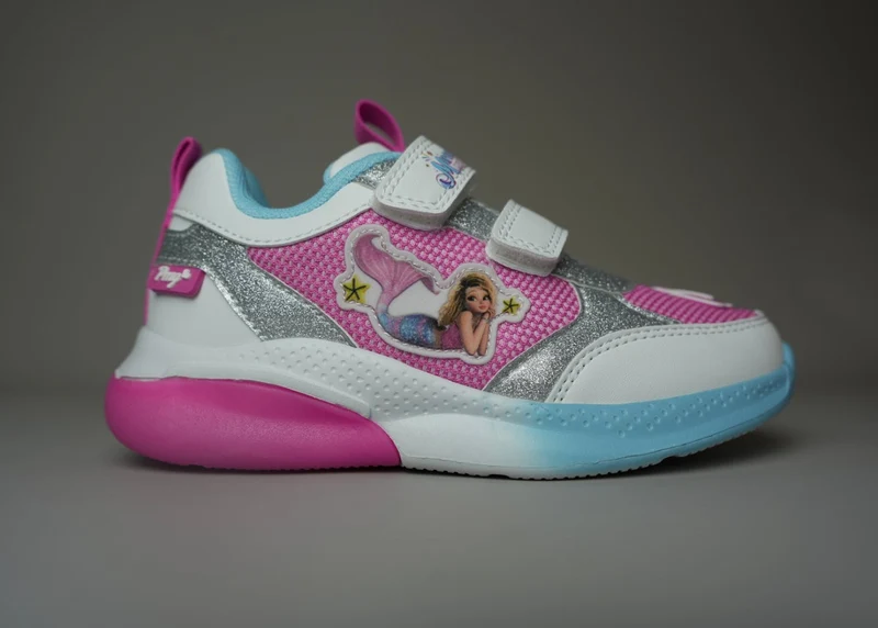 Primigi Mesh Fuxia Bianc mit Blink Effekt