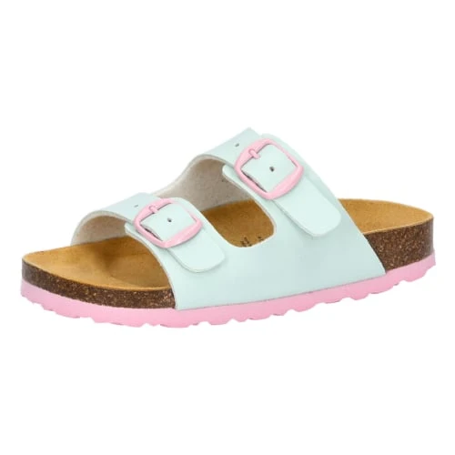 Lico Pantoffeln Bioline kids rosa/türkis