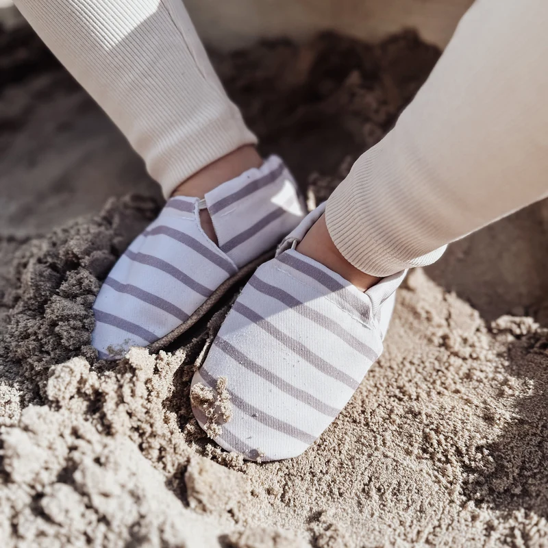 Cosy Roots Vegan Shoes – Caramel Striped