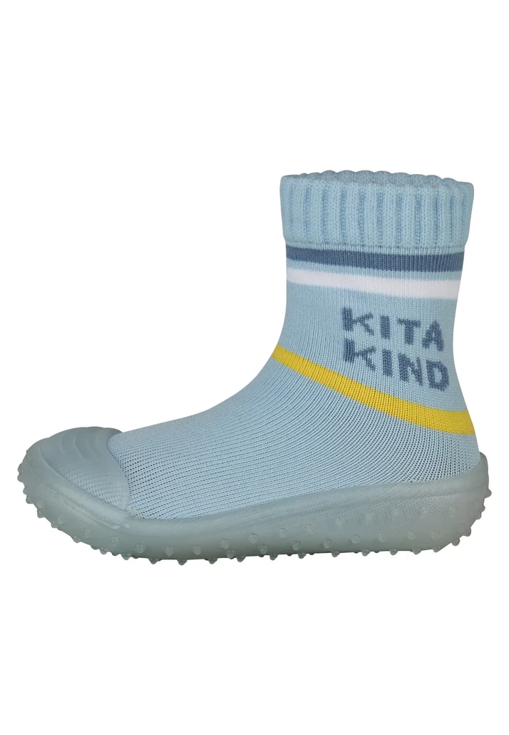 Sterntaler Adventure Socks KITA Kind Hellblau – rutschfeste Sockenschuhe für Kinder