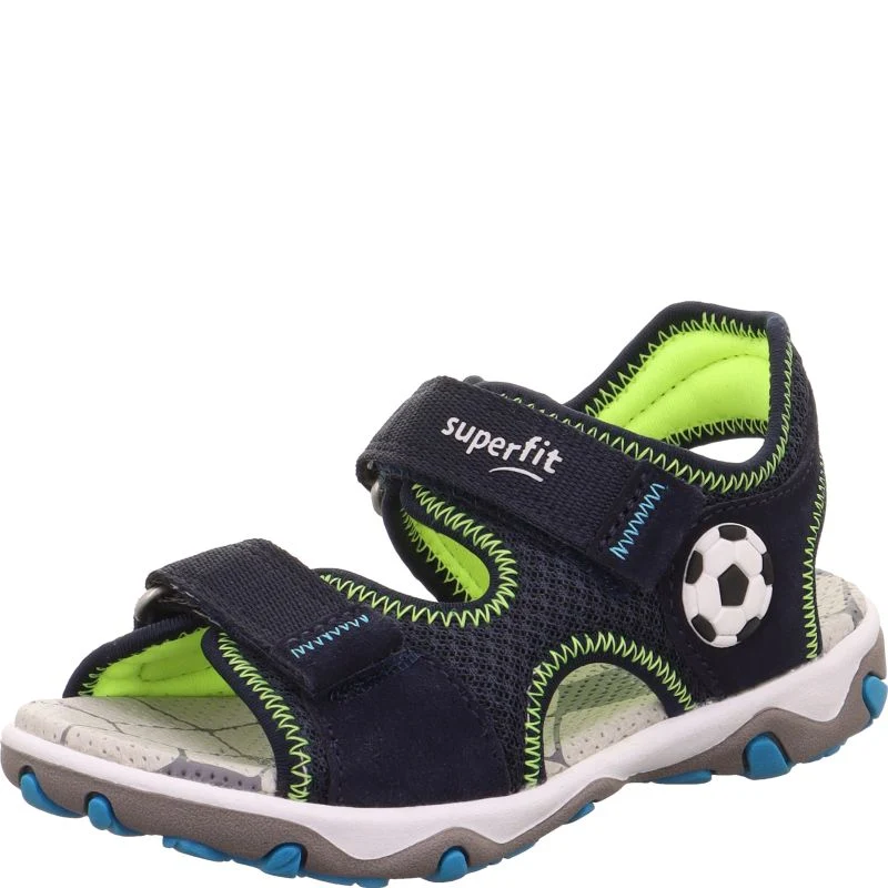 Superfit Sandalen Mike Blau/Türkis Velours textil