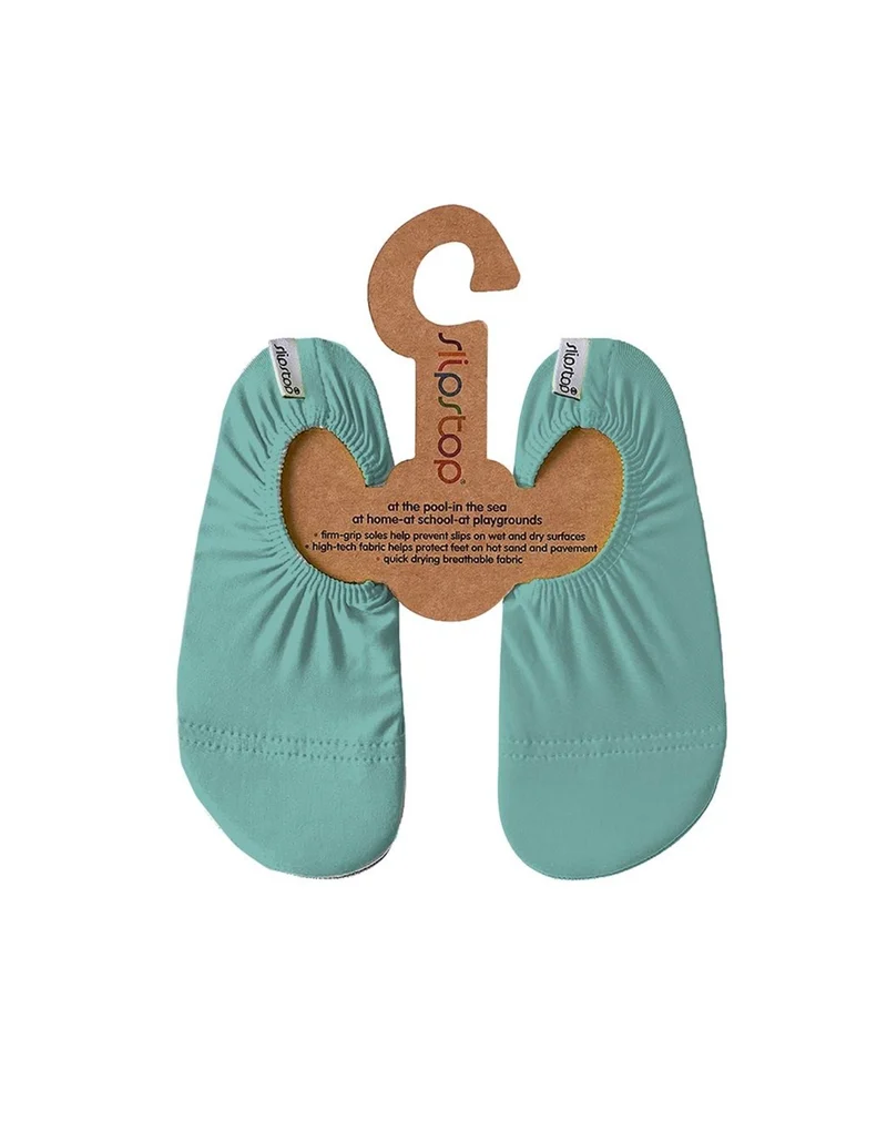 SlipStop Kinder Badeschuhe Mint Blue Junior Türkis