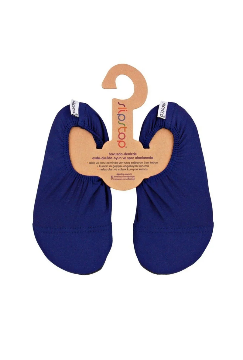 SlipStop Kinder Badeschuhe Navy Junior Dunkelblau