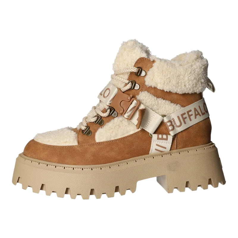 Buffalo Schnürstiefelette Warmfutter bis 35mm Absatz (casual) Aspen Com Mid Warm