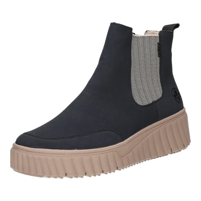 Rieker Schlupf-/Reißverschlußstiefelette Warmfutter bis 35mm Absatz (casual)