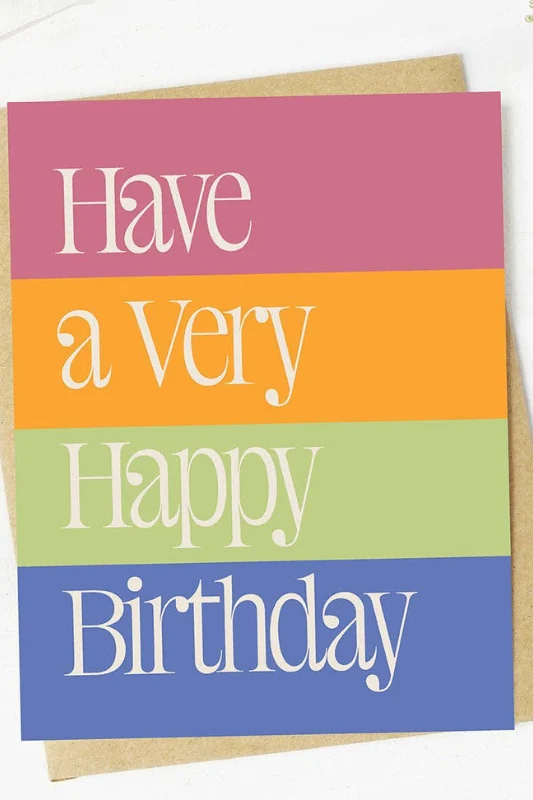 Have A Very Happy Birthday Card