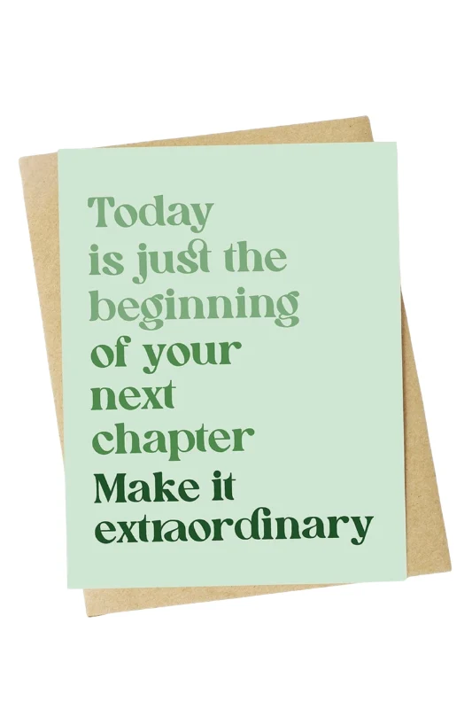 Today Is Just the Beginning - Card