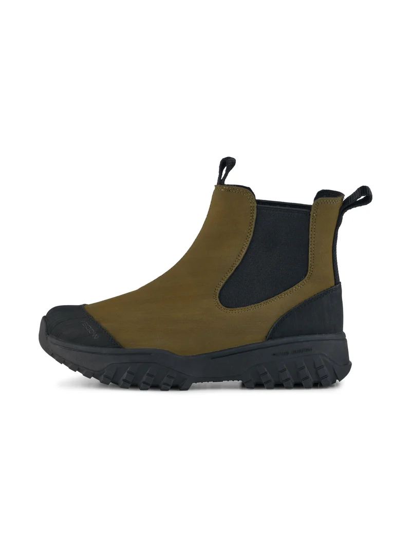 Magda Rubber Track Boot - Dark Olive/Black