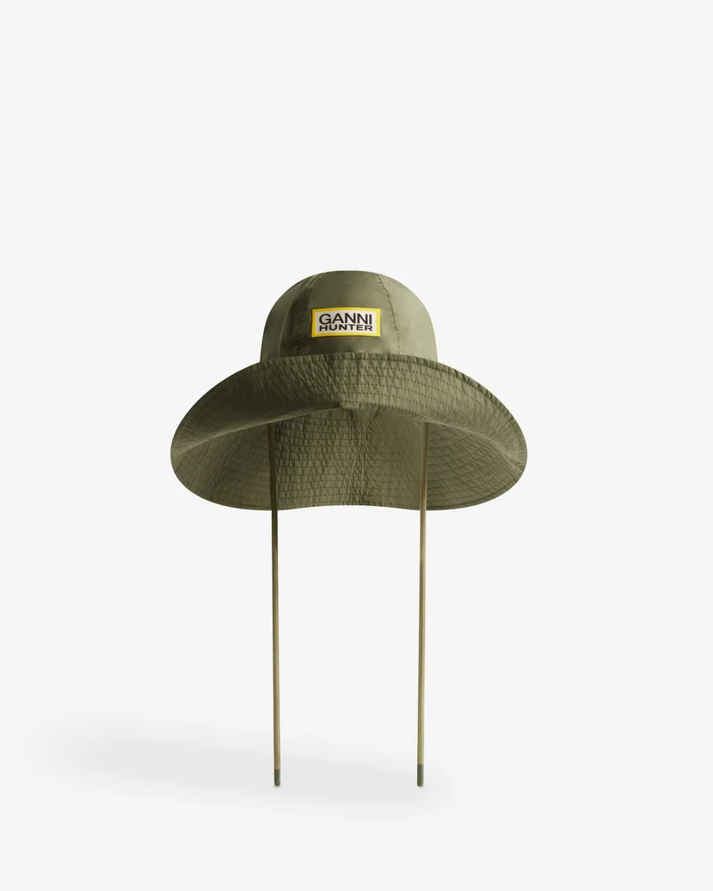 Wasserdichter Sonnenhut Ganni X Hunter Grün (Unisex)