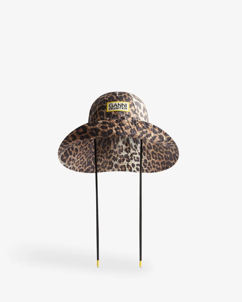 Wasserdichter Sonnenhut Ganni X Hunter Leopard (Unisex)