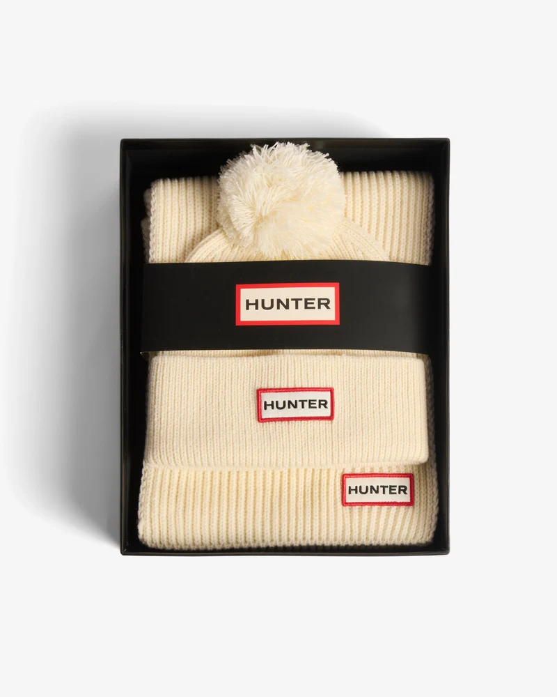Arrinay Mütze/Schal Set Weiß (Unisex)