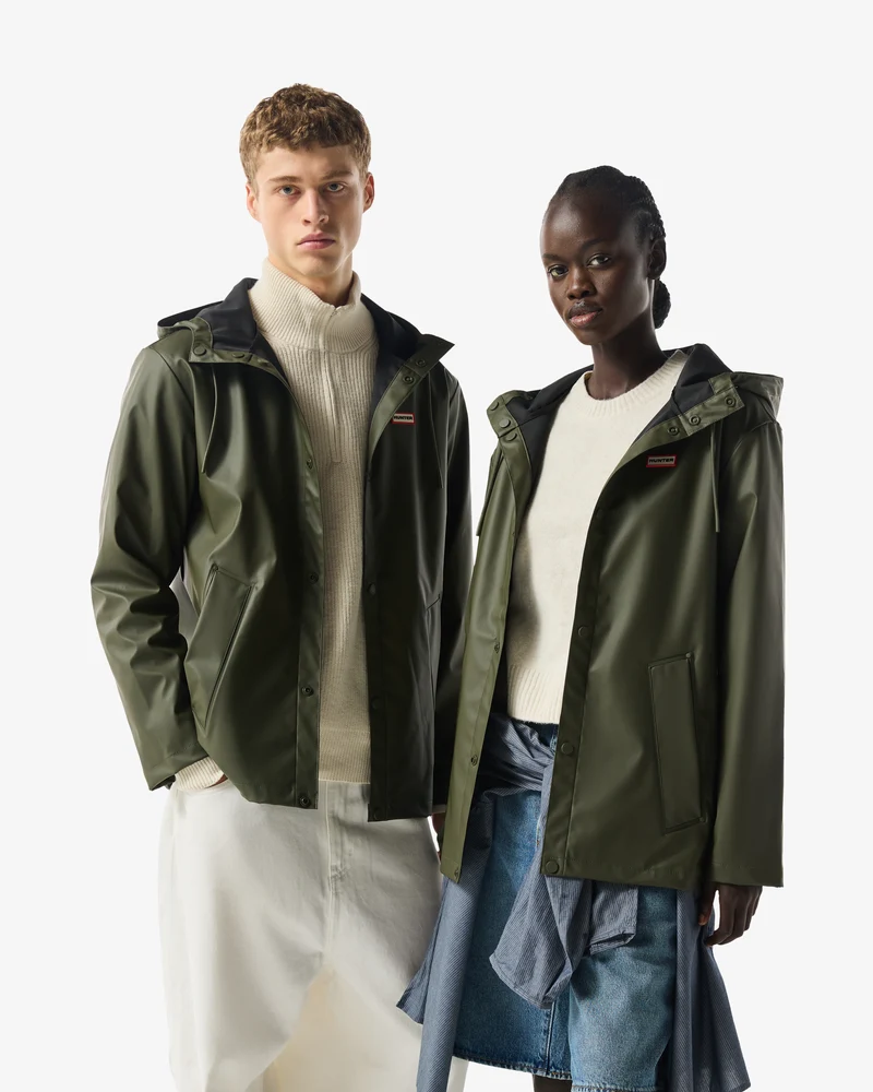 Downpour Izzy Regenjacke Dunkelgrün (Unisex)