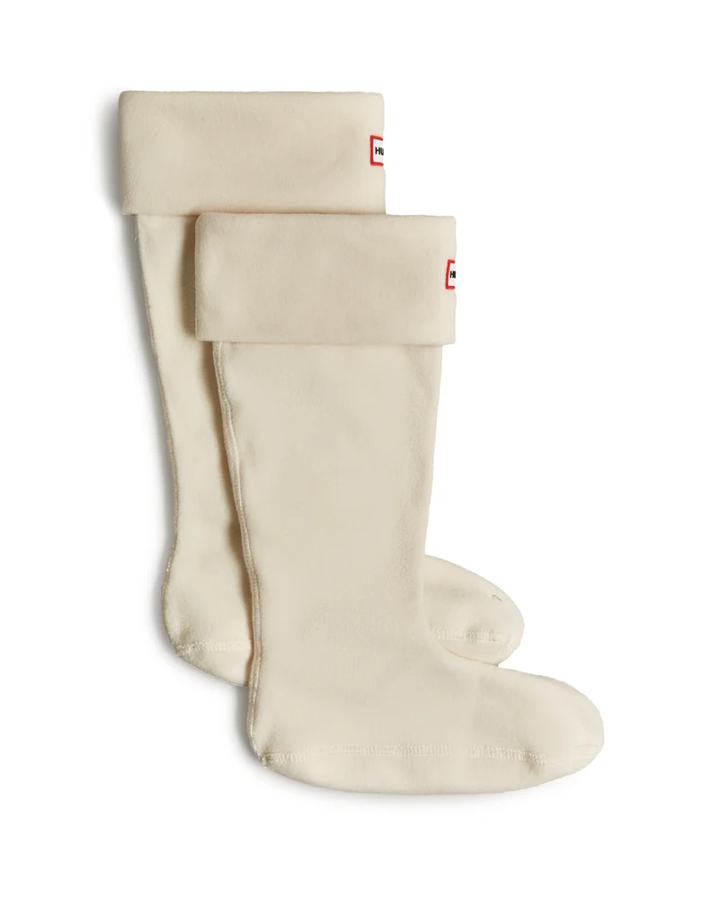 Recycled Fleece Cuff Tall Stiefelsocken Weiß (Unisex)