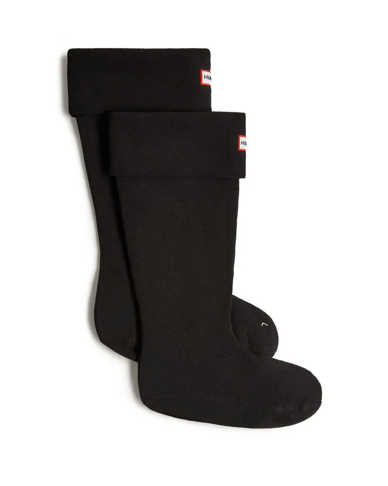 Recycled Fleece Cuff Tall Stiefelsocken Schwarz (Unisex)