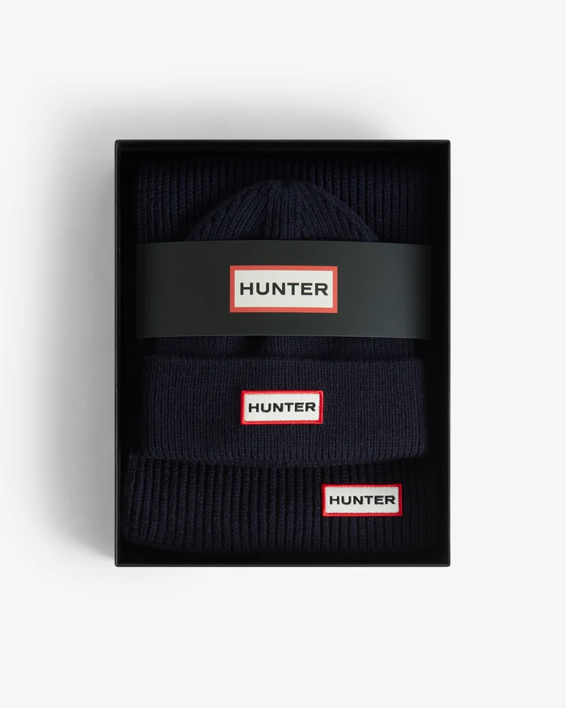 Jura Mütze/Schal Box Set Blau (Unisex)