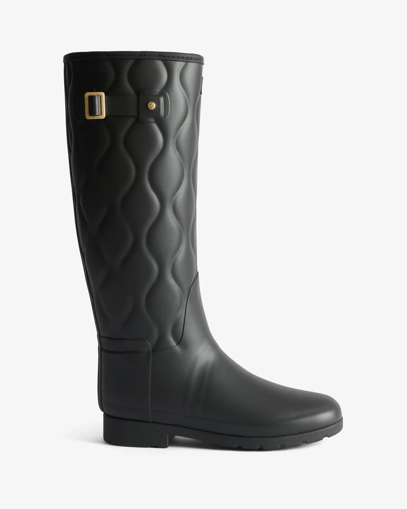 Refined Tall Onion Quilt Wellington Gummistiefel Schwarz (Damen)